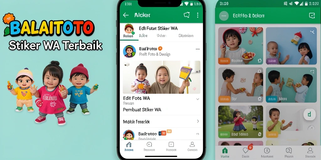 Tampilan antarmuka BALAITOTO untuk pembuatan stiker WA yang intuitif.