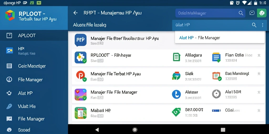 Tampilan antarmuka aplikasi RPLOOT yang mudah digunakan untuk manajemen file.