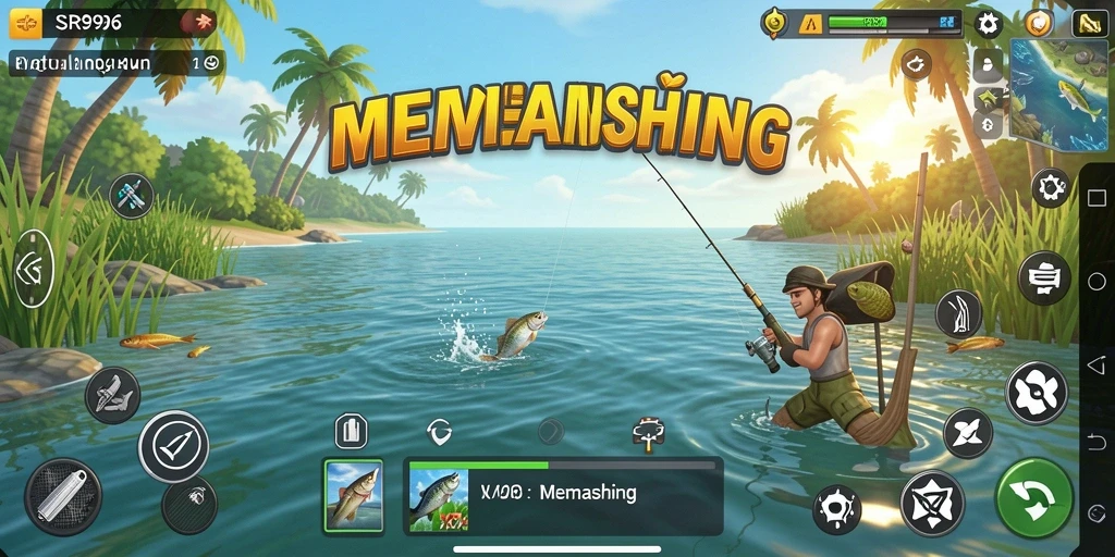 Antarmuka menarik dari game Memancing SR996 yang memikat pemain.