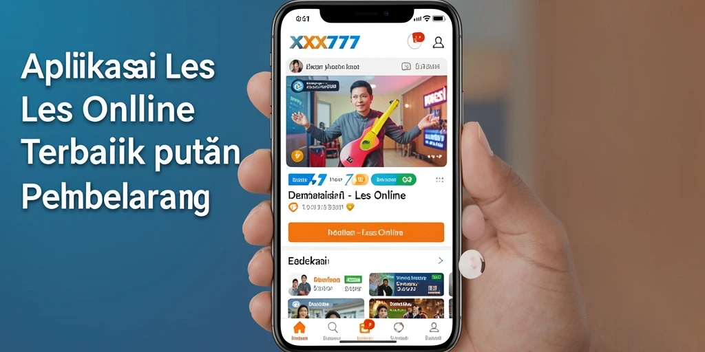 Antarmuka aplikasi XXX777 yang menarik dan mudah digunakan.