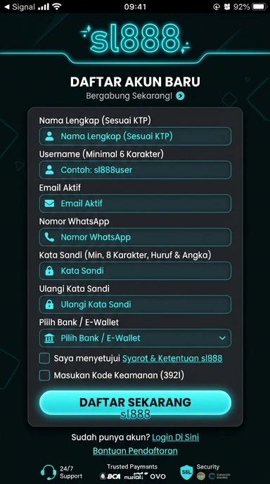 Panduan Registrasi Akun sl888 untuk Pengguna Android